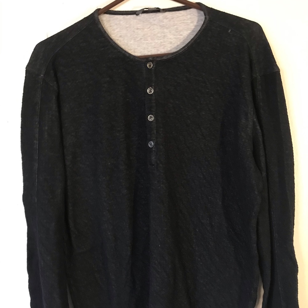 John Varvatos Collection Cotton Henley